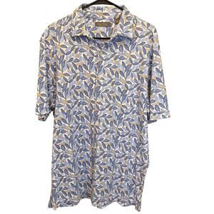 NEW DANIEL CREMIEUX ~ Men's 100% Cotton Short Sleeve Shirt Size L